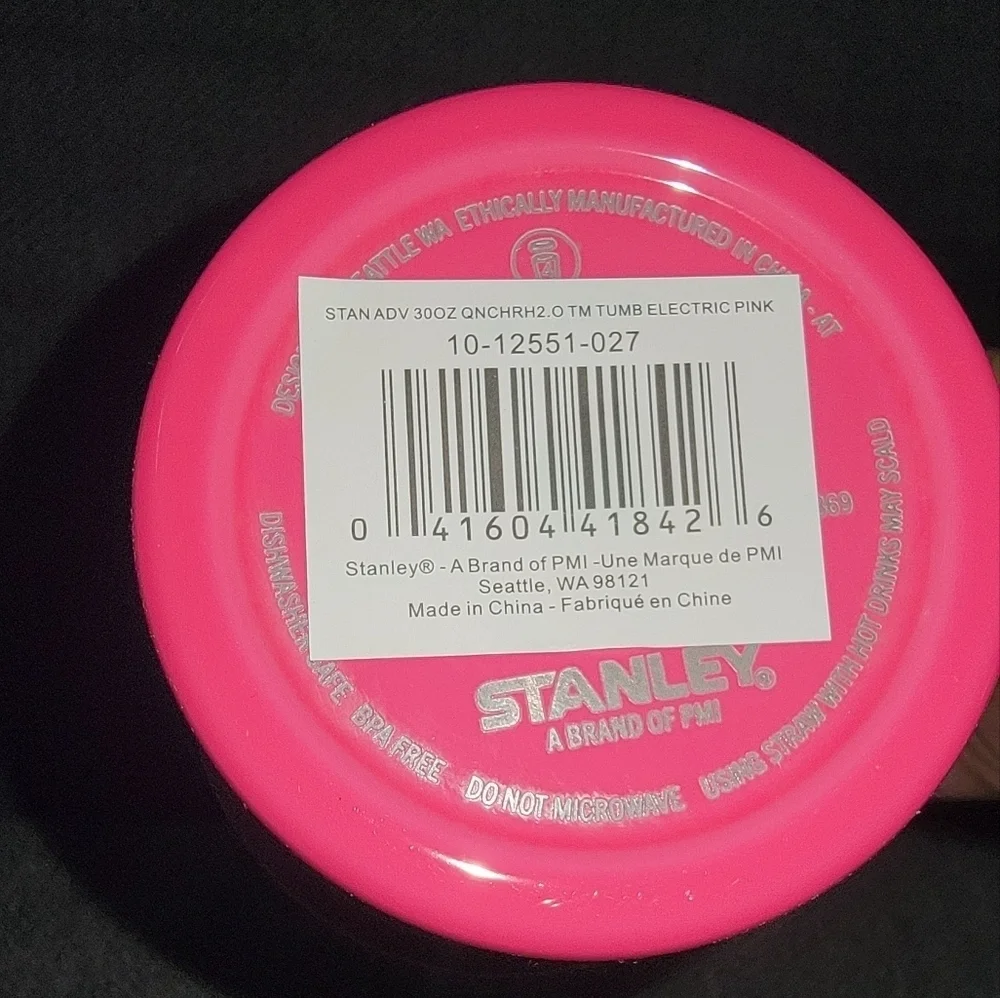 💓💓ELECTRIC PINK💓💓 30oz Stanley Quencher H20 Tumbler Genuine  Stanley - Picture 3 of 5